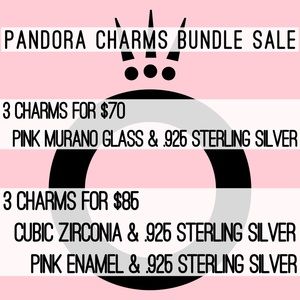 💕3/$70 AND 💕3/$85 BUNDLED PANDORA CHARMS